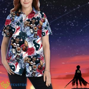 Houston Texans Personalized Name Tropical Floral Men Women Hawaiian Shirt And Shorts For NFL Football Fans 5 Houston Texans Personalized Name Tropical Floral Men Women Hawaiian Shirt And Shorts For NFL Football Fans Product Photo 2