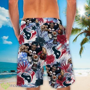 Houston Texans Personalized Name Tropical Floral Men Women Hawaiian Shirt And Shorts For NFL Football Fans 7 Houston Texans Personalized Name Tropical Floral Men Women Hawaiian Shirt And Shorts For NFL Football Fans Product Photo 4