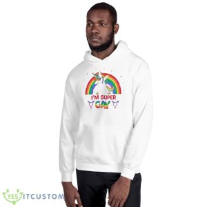 I Am Super Gay Cute Gay Unicorn shirt - 18500 Unisex Heavy Blend Hooded Sweatshirt