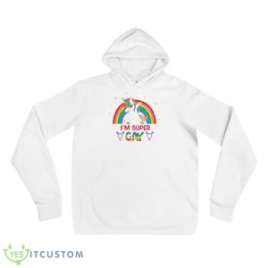 I Am Super Gay Cute Gay Unicorn shirt - 3719 Unisex Fleece Pullover Hoodie
