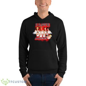 I Love Athletes Shirt - Unisex Fleece Pullover Hoodie