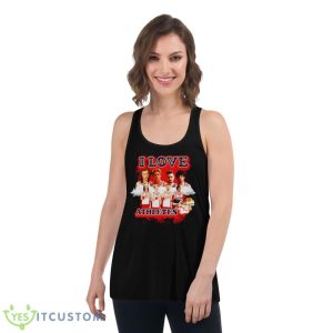 I Love Athletes Shirt - Women's Flowy Racerback Tank
