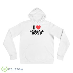 I Love Baseball Boys Shirt 8 I Love Baseball Boys Shirt - 3719 Unisex Fleece Pullover Hoodie