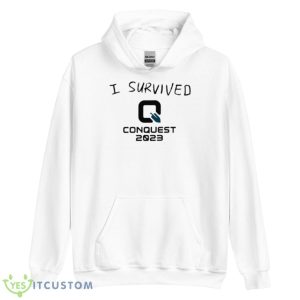 I Survived Q Conquest 2023 Shirt - Unisex Heavy Blend Hooded Sweatshirt