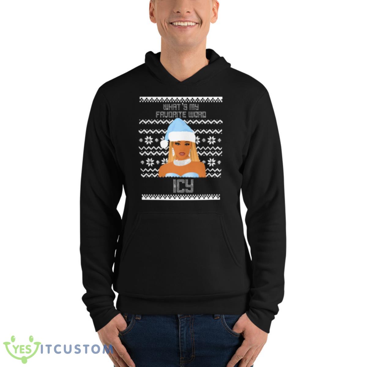 Icy Girl Christmas Holiday Season Saweetie Shirt 13 Icy Girl Christmas Holiday Season Saweetie Shirt - Unisex Fleece Pullover Hoodie