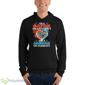 I’m A Gator On Saturdays And A Jaguar On Sundays 2023 Shirt - Unisex Fleece Pullover Hoodie