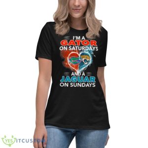 I’m A Gator On Saturdays And A Jaguar On Sundays 2023 Shirt - Women's Relaxed Short Sleeve Jersey Tee