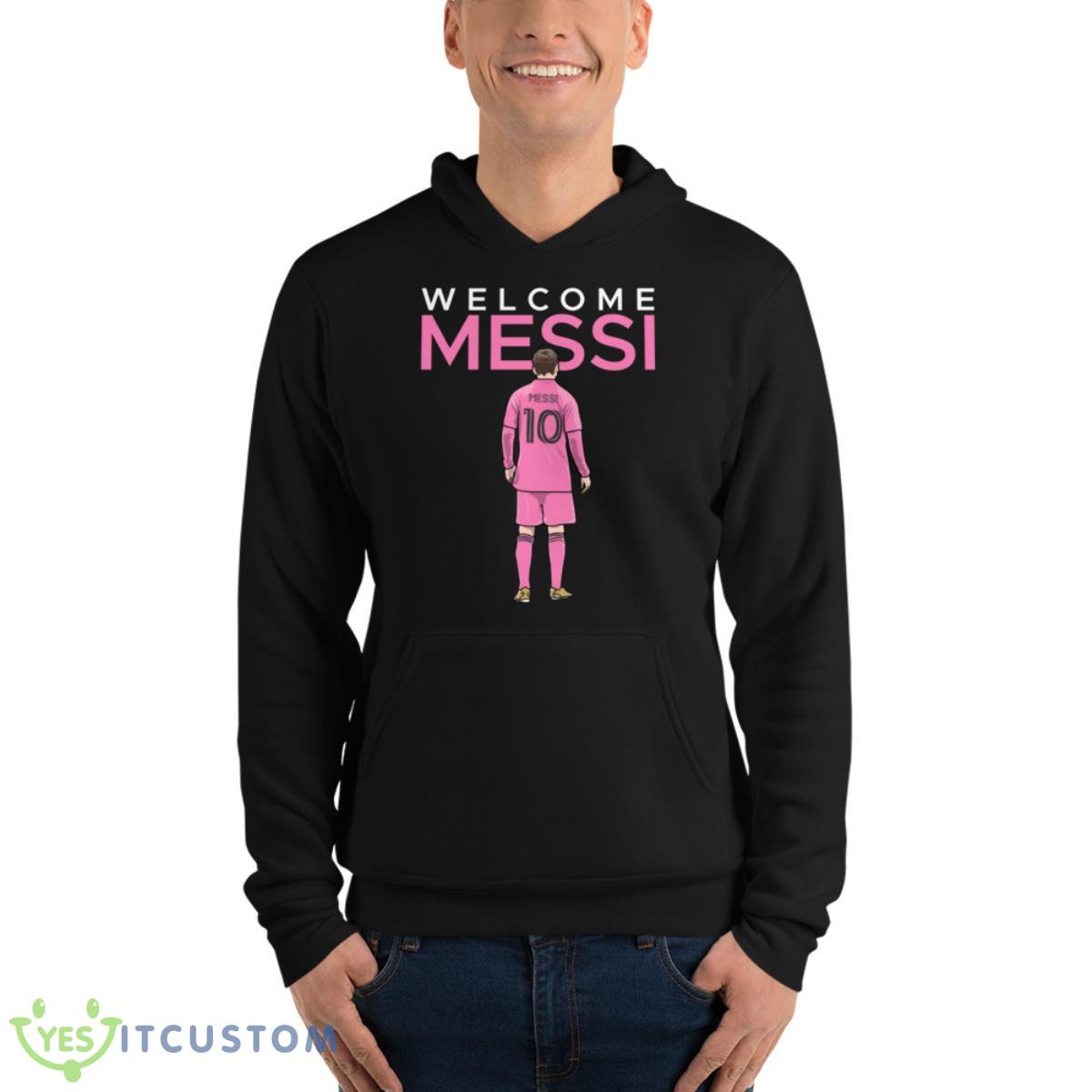 Inter Miami Welcome Messi 13 Inter Miami Welcome Messi - Unisex Fleece Pullover Hoodie