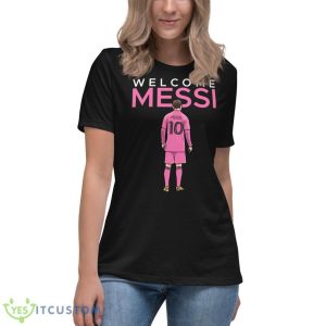 Inter Miami Welcome Messi 11 Inter Miami Welcome Messi - Women's Relaxed Short Sleeve Jersey Tee