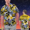 Iowa Hawkeyes Personalized Name Tropical Floral Men Women Hawaiian Shirt And Shorts For NCAA Football Fans Product Photo 1