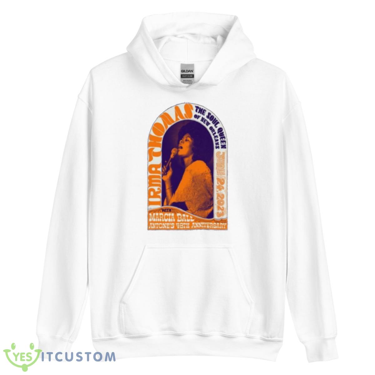 Irma Thomas Austin Antone’s Jun 24, 2023 Shirt 3 Irma Thomas Austin Antone’s Jun 24, 2023 Shirt - Unisex Heavy Blend Hooded Sweatshirt
