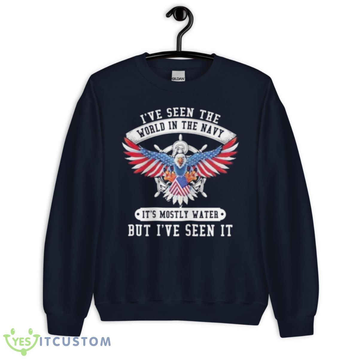 I’ve Seen The World In The Navy It’s Mostly Water But I’ve Seen It 2023 Shirt 2 I’ve Seen The World In The Navy It’s Mostly Water But I’ve Seen It 2023 Shirt - Unisex Crewneck Sweatshirt-1