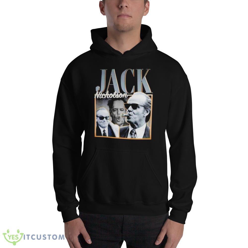 Jack Nicholson white and black Graphics Shirt 11 Jack Nicholson white and black Graphics Shirt - 18500 Unisex Heavy Blend Hooded Sweatshirt
