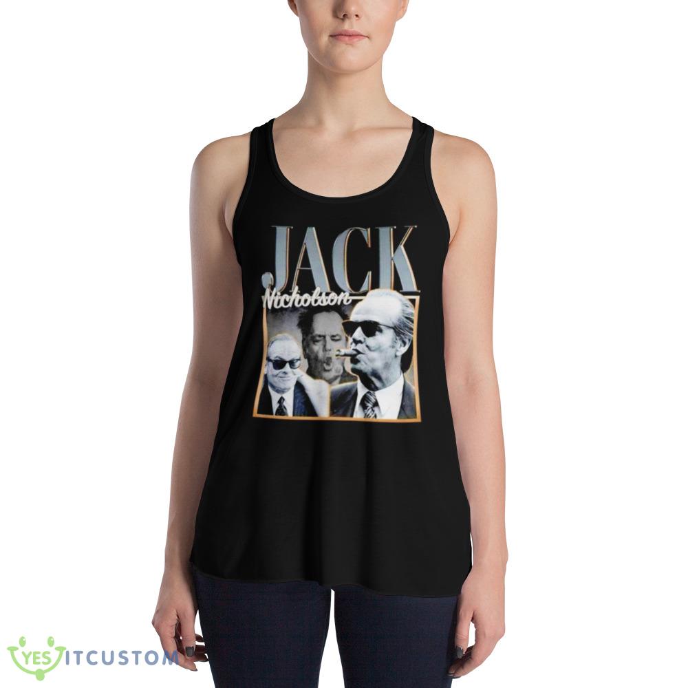 Jack Nicholson white and black Graphics Shirt 3 Jack Nicholson white and black Graphics Shirt - 8800 Women's Flowy Racerback Tank