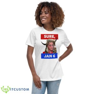 Jim Stewartson Anti Disinfo Activist Sure Jan 6 Shirt - Women's Relaxed Short Sleeve Jersey Tee