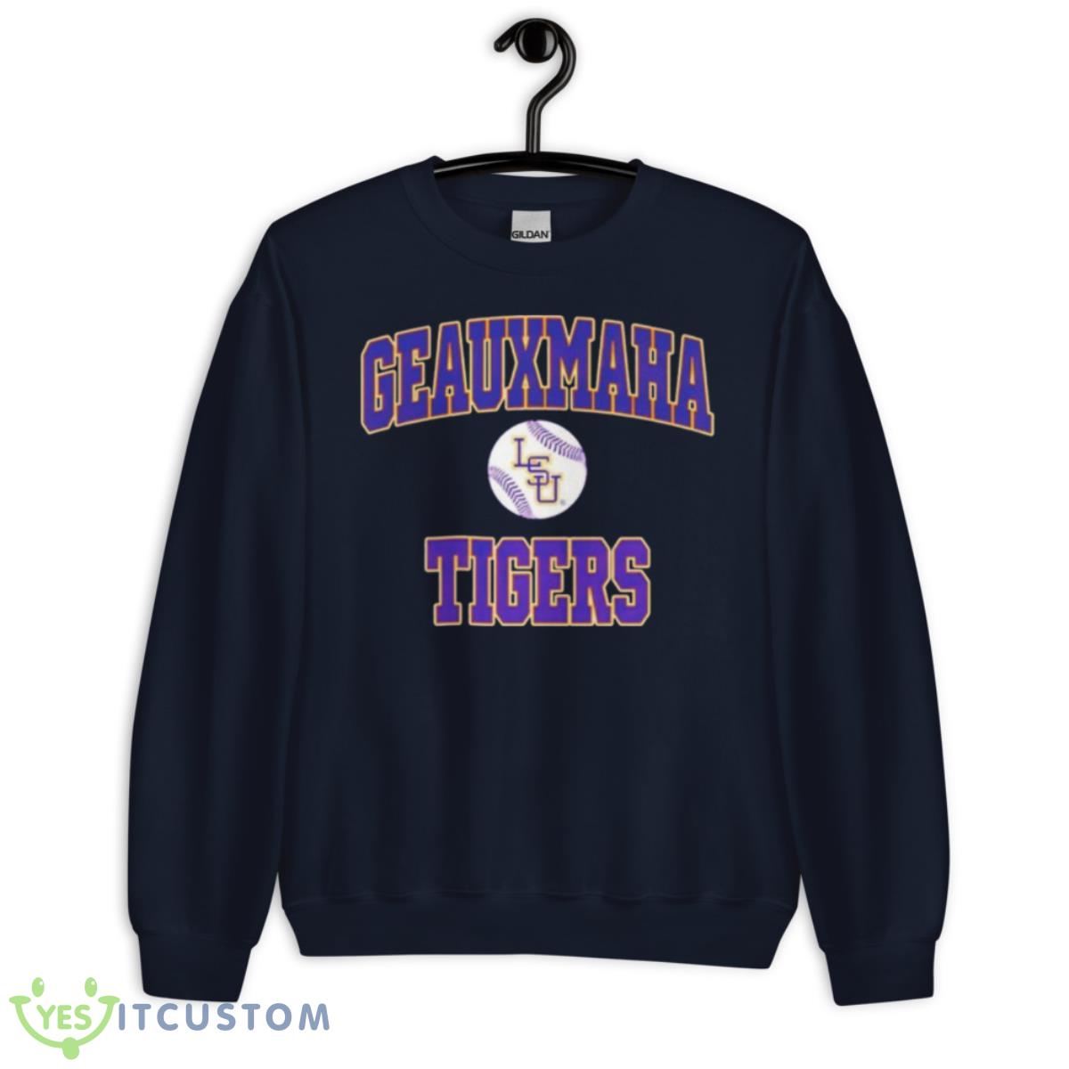 Jimmy Burrow Wearing Geauxmaha Tigers Shirt 2 Jimmy Burrow Wearing Geauxmaha Tigers Shirt - Unisex Crewneck Sweatshirt-1
