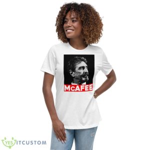 John Vintage John Mcafee Shirt - Women's Relaxed Short Sleeve Jersey Tee
