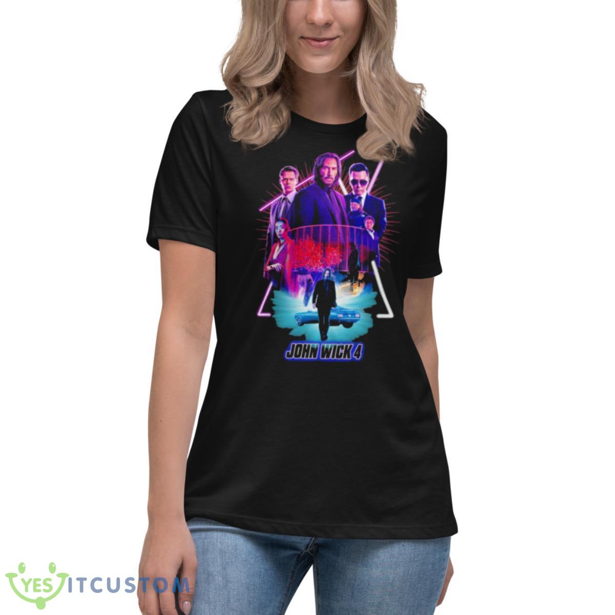 John Wick 4 2023 Shirt 6 John Wick 4 2023 Shirt - Women's Relaxed Short Sleeve Jersey Tee