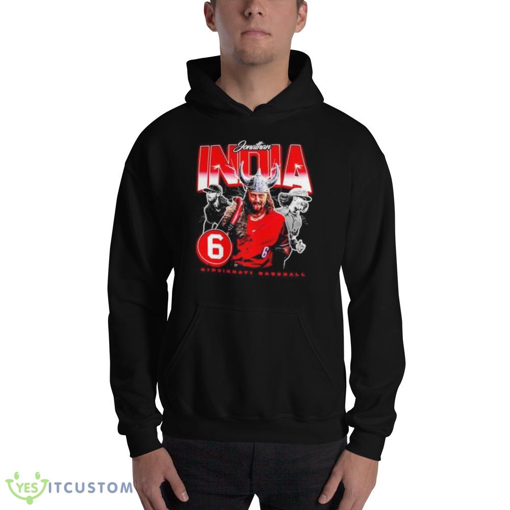 jonathan India Cincinnati Reds baseball Design T Shirt 2 jonathan India Cincinnati Reds baseball Design T Shirt - 18500 Unisex Heavy Blend Hooded Sweatshirt