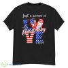 Just A Woman In Love With Elvis Presley And USA Shirt - G500 Men’s Classic T-Shirt