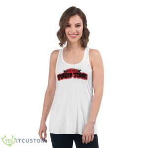 Just Left Pound Town Shirt - Women's Flowy Racerback Tank