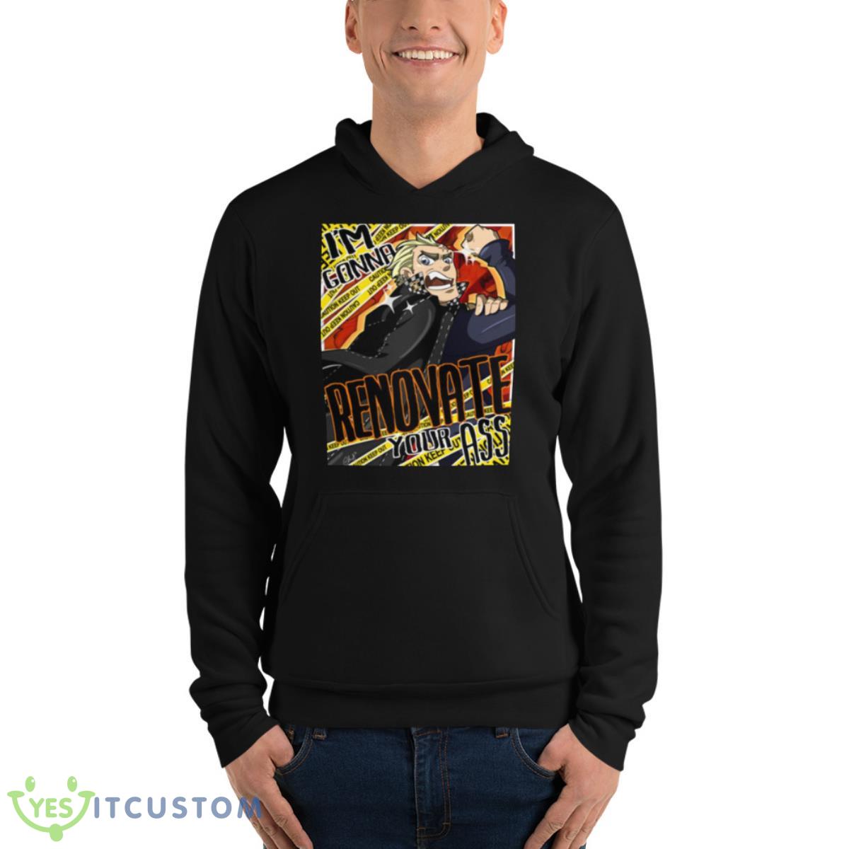 Kanji Graphic Persona 5 Shirt 4 Kanji Graphic Persona 5 Shirt - Unisex Fleece Pullover Hoodie