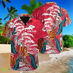 Kansas City Chiefs NFL Football Custom Name Hawaiian Shirt Style Gift For Fans Product Photo 1