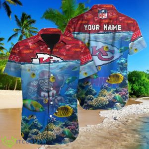 Kansas City Chiefs NFL Football Custom Name Hawaiian Shirt Unique Gift For Men And Women Fans Product Photo 1