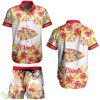 Kansas City Chiefs Nfl Hawaiian Graphic Flower Tropical Pattern Summer Shirt and Short Style Product Photo 1