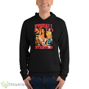 Kendall Starting 5 2023 Lexcheeseburgers Shirt 9 Kendall Starting 5 2023 Lexcheeseburgers Shirt - Unisex Fleece Pullover Hoodie