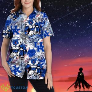 Kentucky Wildcats Personalized Name Tropical Floral Men Women Hawaiian Shirt And Shorts For NCAA Football Fans Product Photo 2