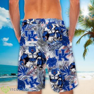 Kentucky Wildcats Personalized Name Tropical Floral Men Women Hawaiian Shirt And Shorts For NCAA Football Fans Product Photo 4