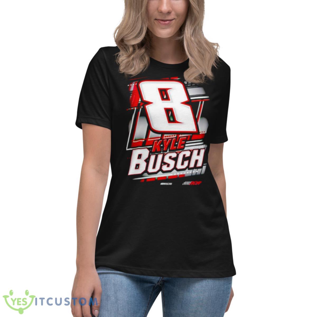 Kyle Busch #8 RCR Shirt 6 Kyle Busch #8 RCR Shirt - Women's Relaxed Short Sleeve Jersey Tee
