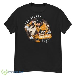 Las Vegas Ivan Barbashev Ice Hockey Signature Dots Shirt - G500 Men’s Classic T-Shirt