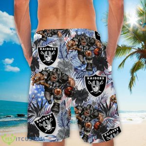 Las Vegas Raiders Personalized Name Tropical Floral Men Women Hawaiian Shirt And Shorts For NFL Football Fans 7 Las Vegas Raiders Personalized Name Tropical Floral Men Women Hawaiian Shirt And Shorts For NFL Football Fans Product Photo 4