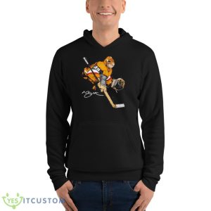 Laurent Brossoit Vegas Hockey Signature Illustration Shirt - Unisex Fleece Pullover Hoodie