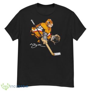 Laurent Brossoit Vegas Hockey Signature Illustration Shirt - G500 Men’s Classic T-Shirt