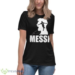 Leo Messi In Inter Miami Signature T Shirt 11 Leo Messi In Inter Miami Signature T Shirt - Women's Relaxed Short Sleeve Jersey Tee