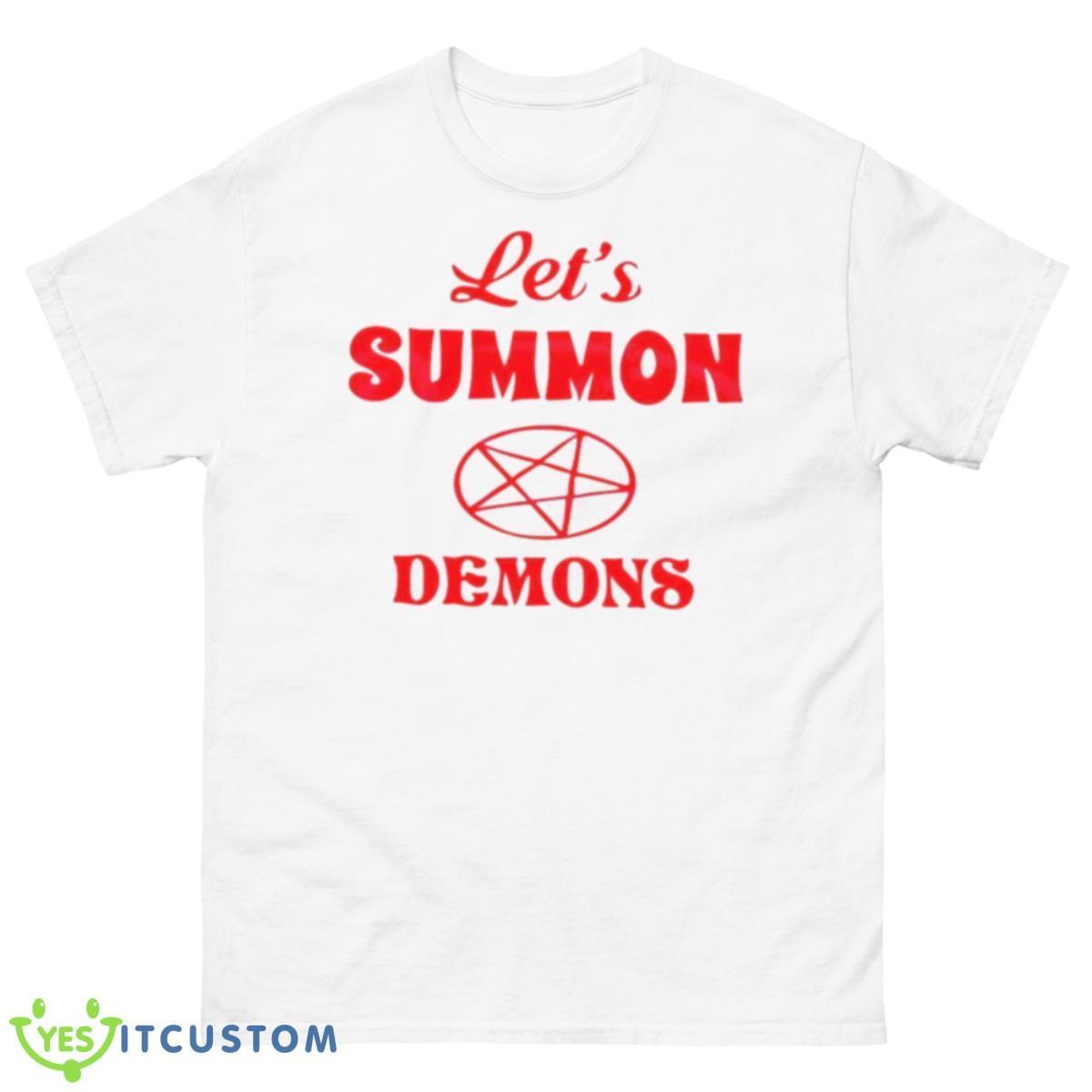 Lets Summon Demons Stay Positive Shirt 10 Lets Summon Demons Stay Positive Shirt - 500 Men’s Classic Tee Gildan