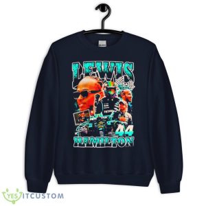 Lewis Hamilton 44 Signature Shirt - Unisex Crewneck Sweatshirt-1