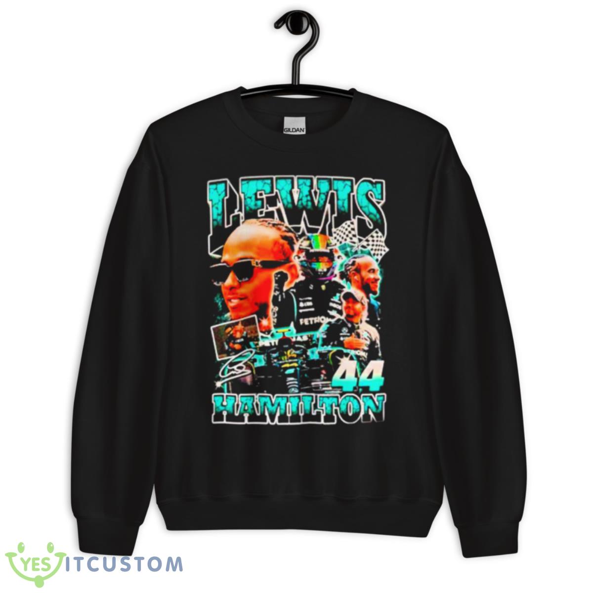 Lewis Hamilton 44 Signature Shirt 3 Lewis Hamilton 44 Signature Shirt - Unisex Crewneck Sweatshirt