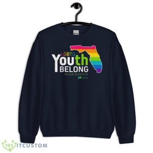 LGBTQ Youth Belong In Our Schools Shirt - Unisex Crewneck Sweatshirt-1