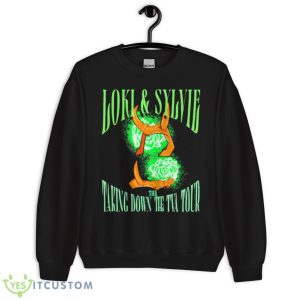 Loki & Sylvie The Taking Down Tie Tva Tour Shirt - Unisex Crewneck Sweatshirt