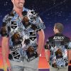 Los Angeles Kings Personalized Name Tropical Floral Men Women Hawaiian Shirt And Shorts For NHL Hockey Fans Product Photo 1