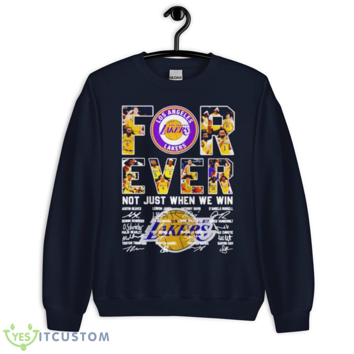 Los Angeles Lakers Forever Not Just When We Win Shirt 2 Los Angeles Lakers Forever Not Just When We Win Shirt - Unisex Crewneck Sweatshirt-1