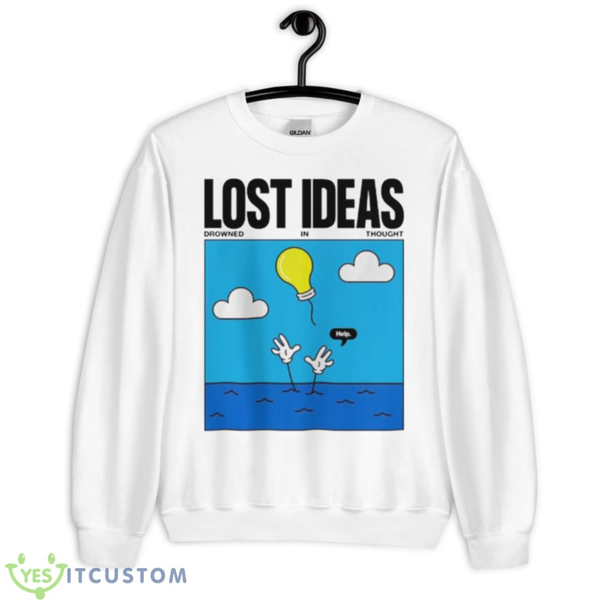 Lost Ideas Drowned In Thought Art Shirt 2 Lost Ideas Drowned In Thought Art Shirt - Unisex Heavy Blend Crewneck Sweatshirt