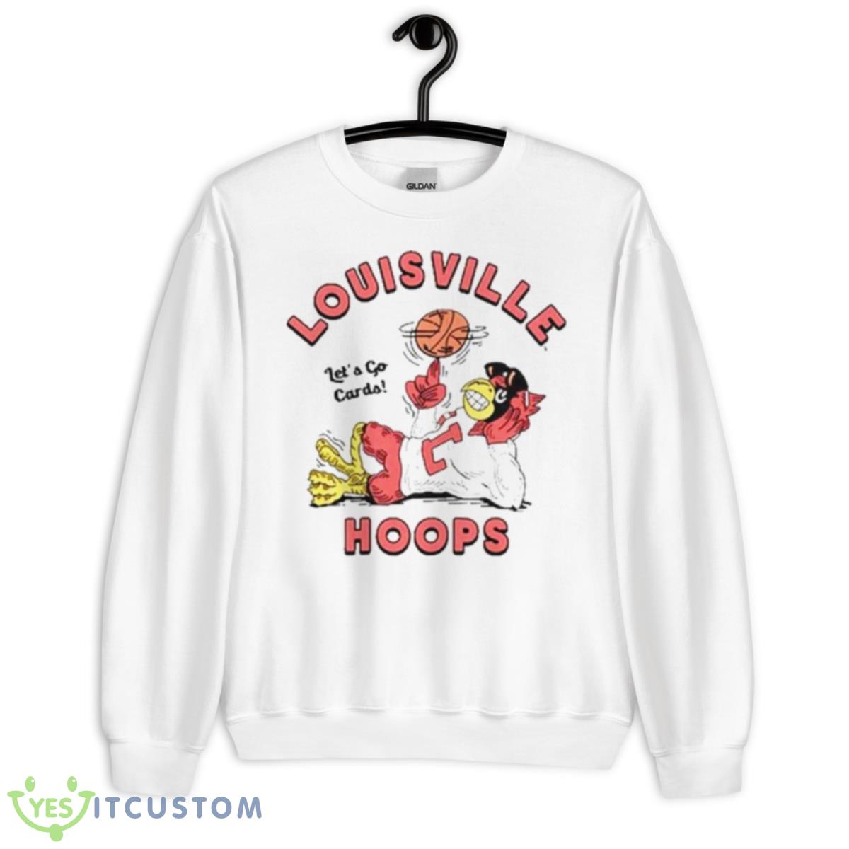 Louisville Hoops Let’s Go Cards Shirt 2 Louisville Hoops Let’s Go Cards Shirt - Unisex Heavy Blend Crewneck Sweatshirt
