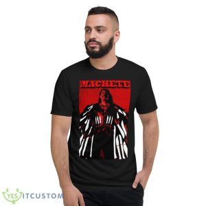Machete Red Graphic Danny Trejo Shirt - Short Sleeve T-Shirt