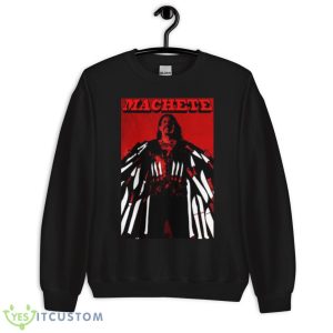 Machete Red Graphic Danny Trejo Shirt - Unisex Crewneck Sweatshirt