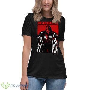 Machete Red Graphic Danny Trejo Shirt - Women's Relaxed Short Sleeve Jersey Tee